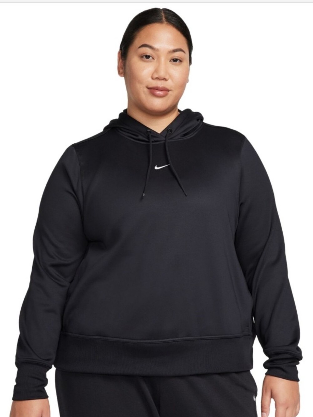 Nike Black Hoodie with White Swoosh NWT
